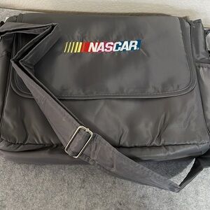 NASCAR Gray Shoulder Bag with Adjustable Strap